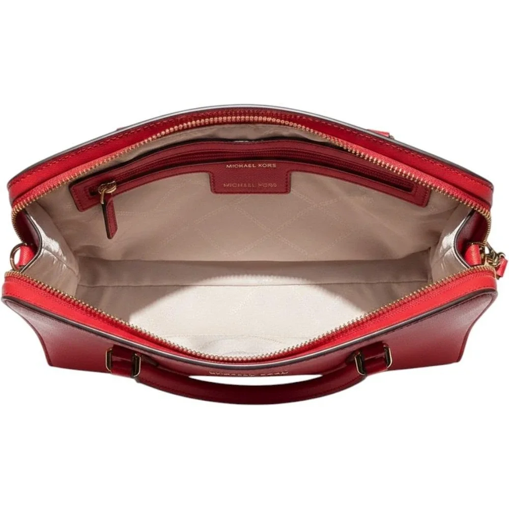 Crossbody Bag Michael Kors Jet Set Large Clutch Red Saffiano‎ Leather Wallet